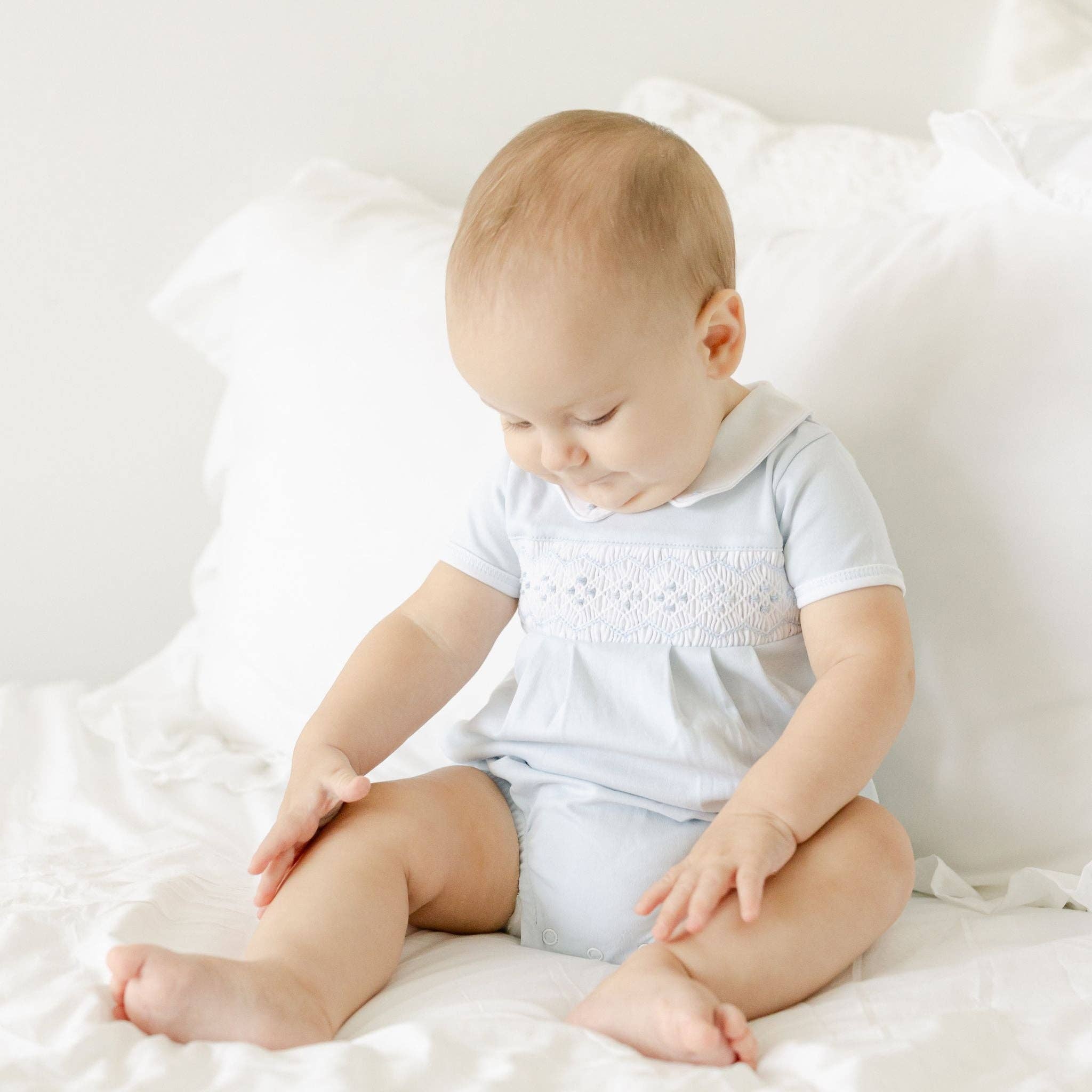 Ethan Smocked Bubble