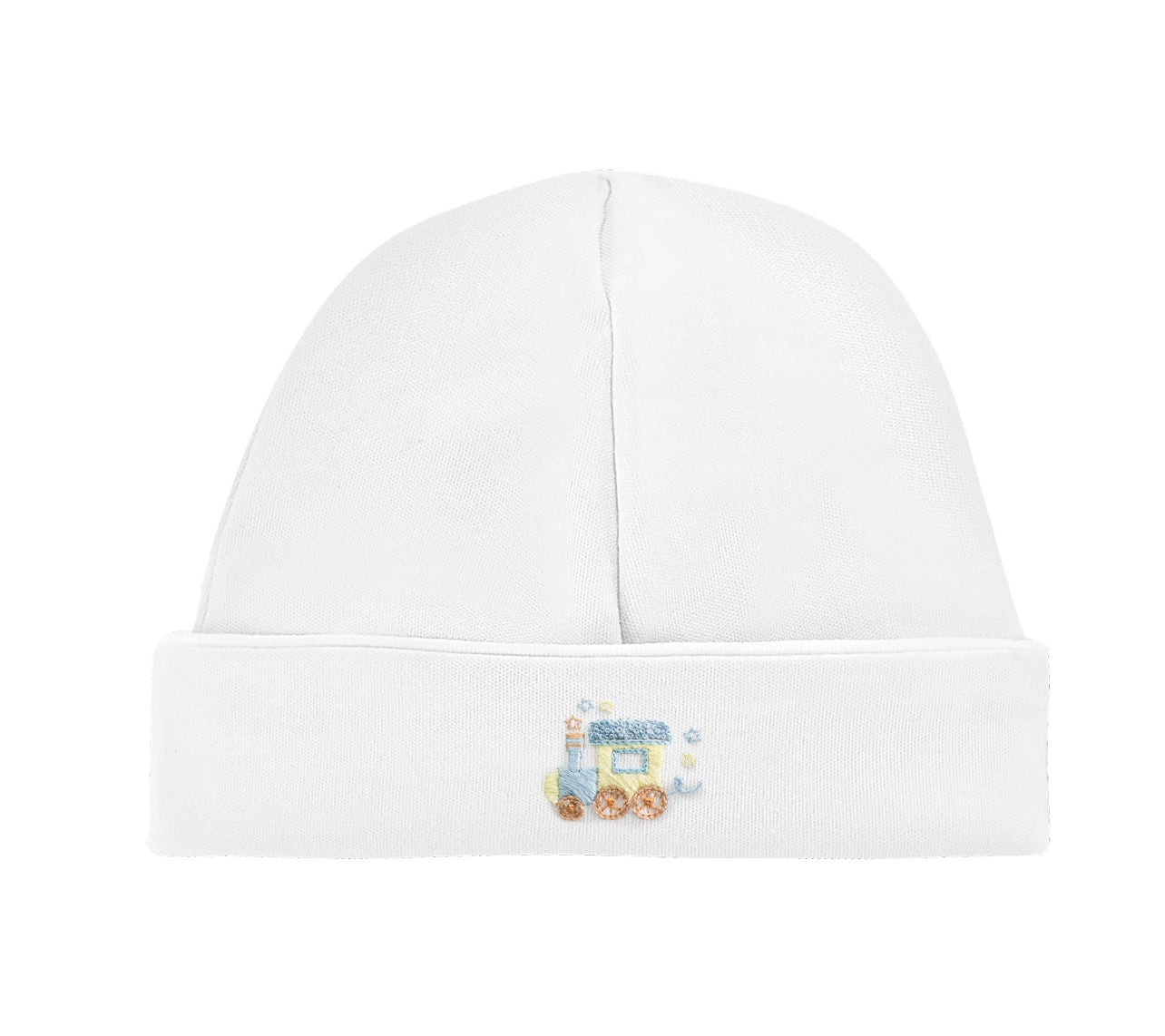 Little Train Hat - White