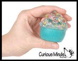1 Cupcake Shaped Thick Glue/Gel Syrup Molasses Stretch Ball