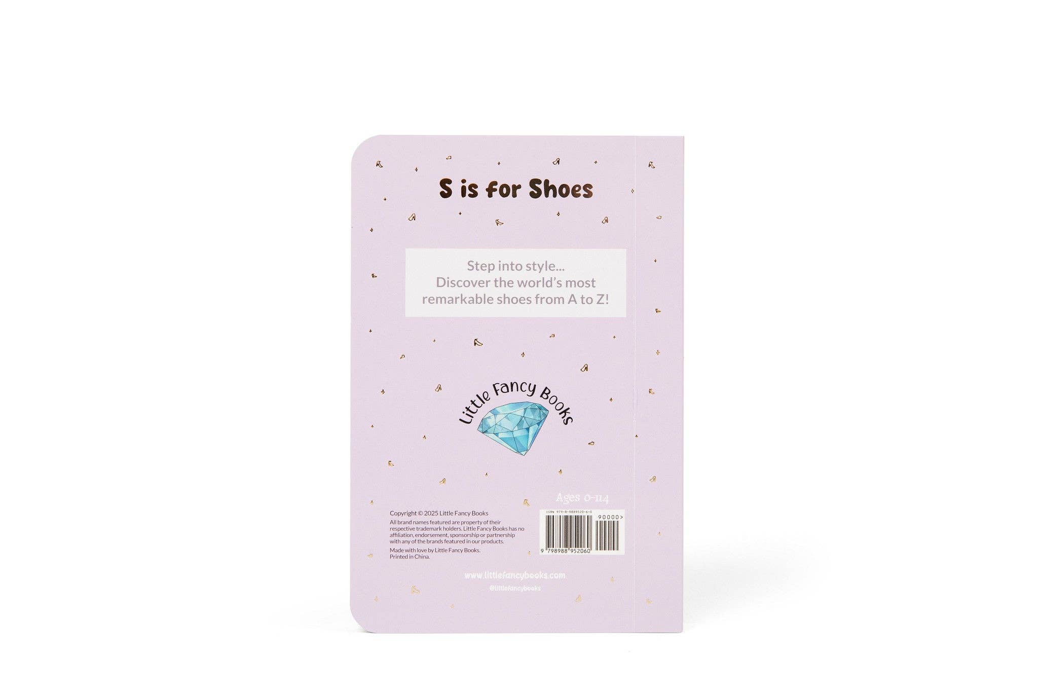 S is for Shoes | Designer Shoes Alphabet Board Book