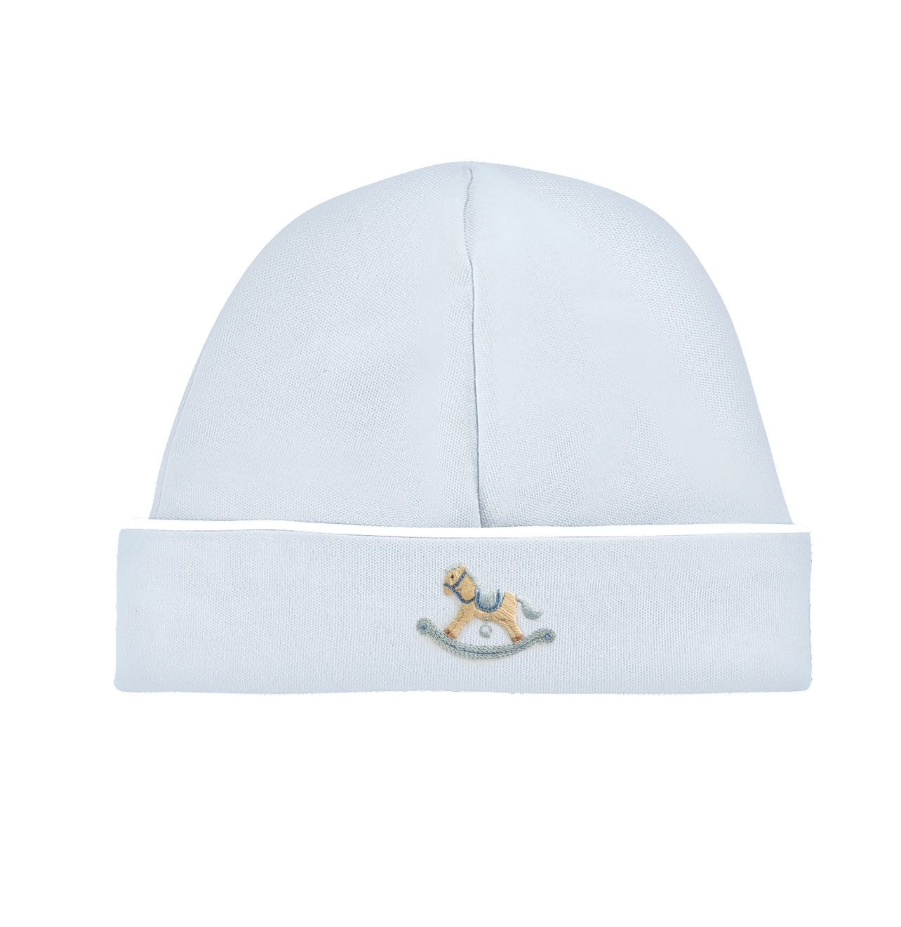 Cute Rocking Horse- Blue Round Hat