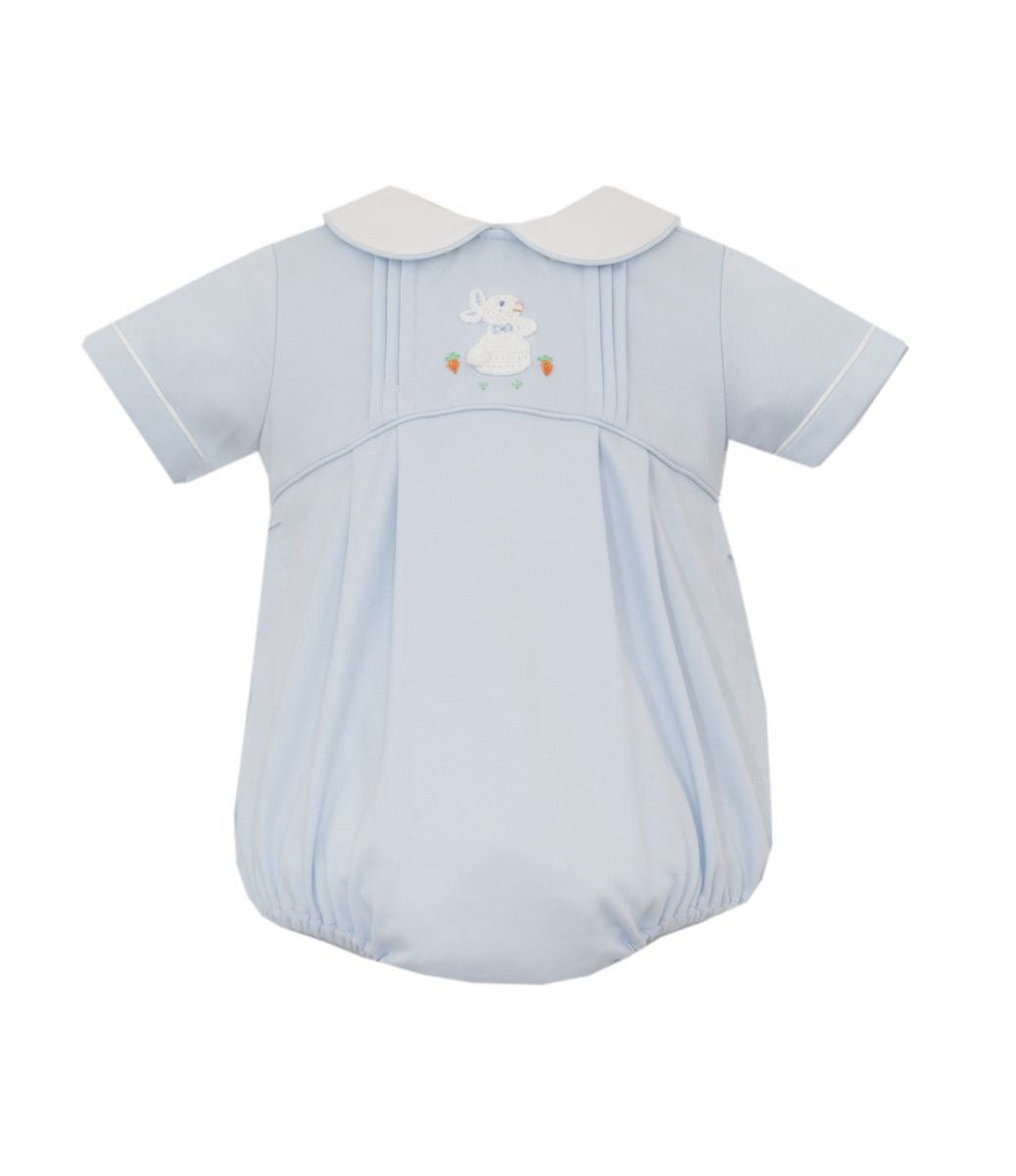 Petit Bebe Boy's Blue Knit Bunny Bubble