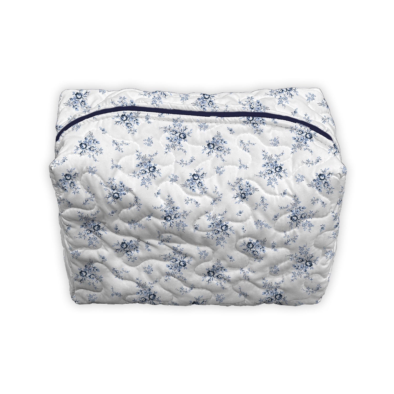 Picnic Floral Navy Large Makeup Bag