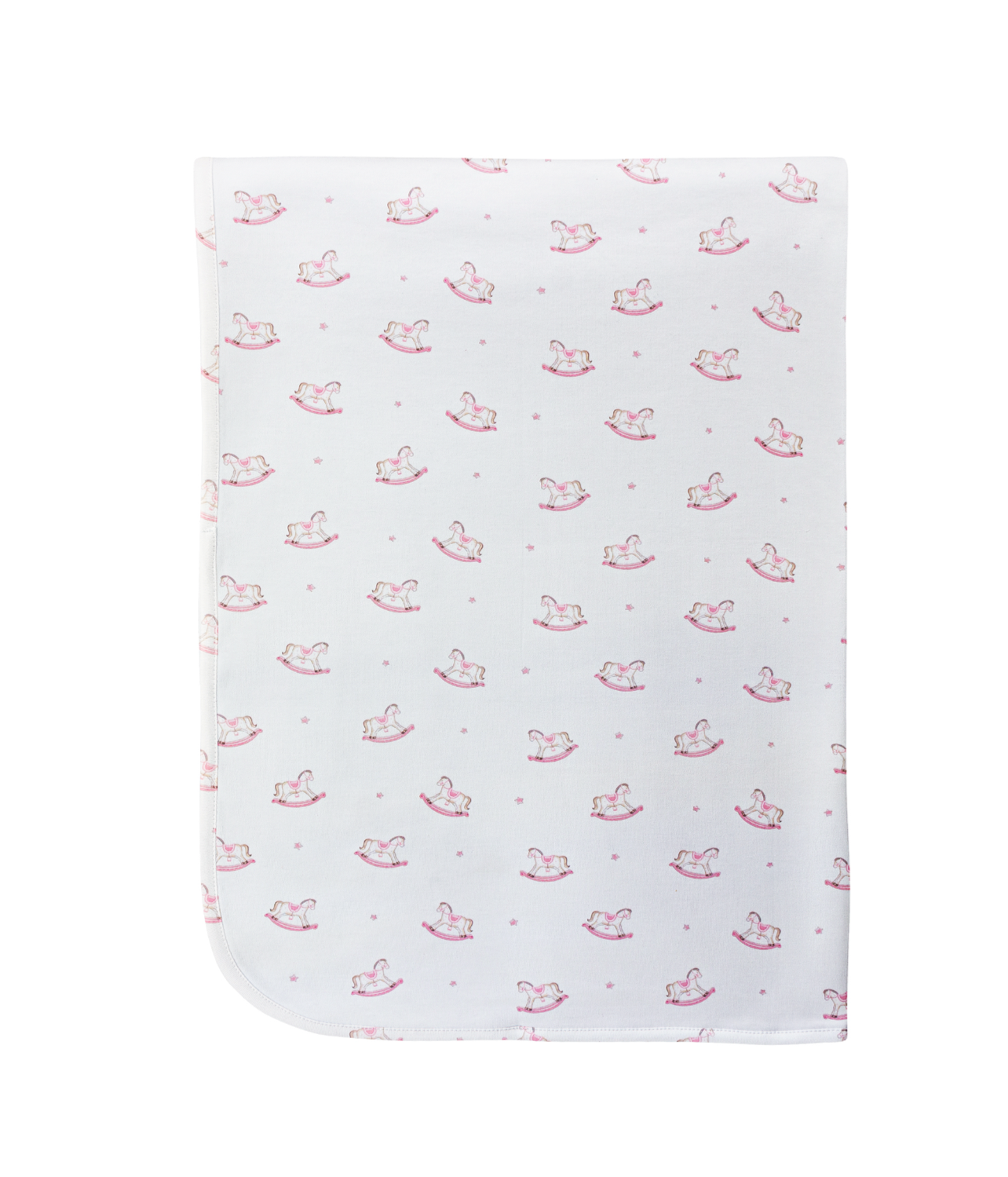 Cute Rocking Horses Printed Blanket - Pink