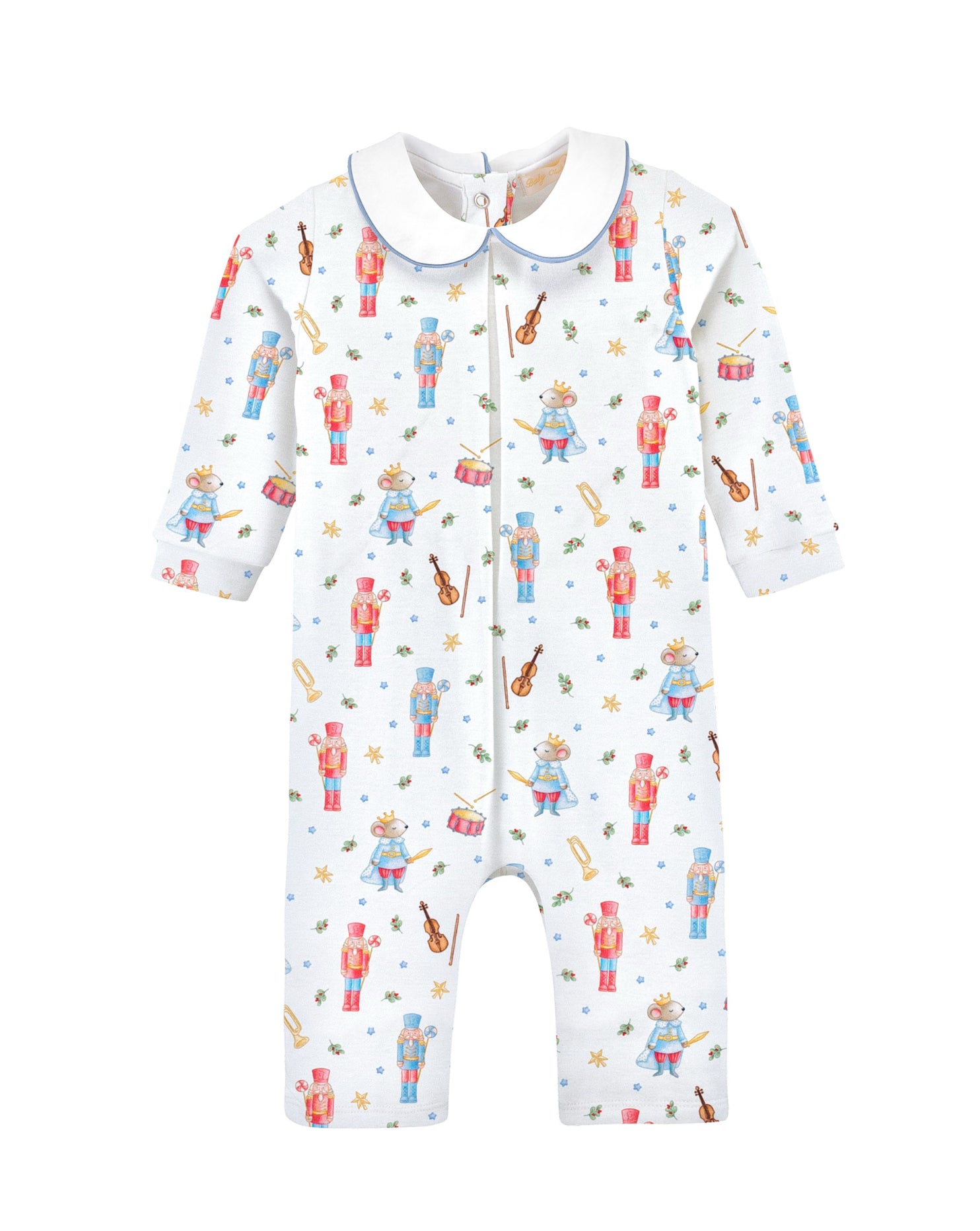 Blue Nutcracker Playsuit with Collar