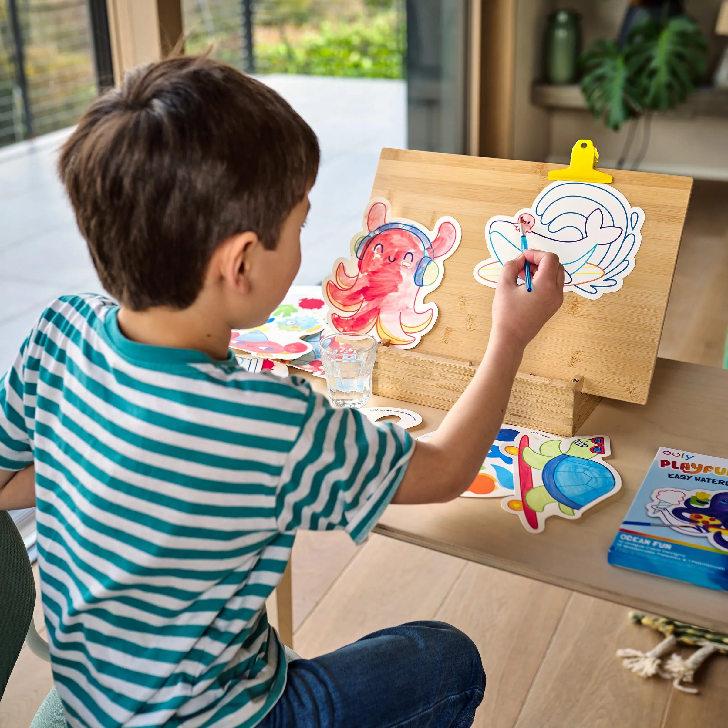 Playful Painters: Easy Watercolor Painting Kit- Ocean Fun