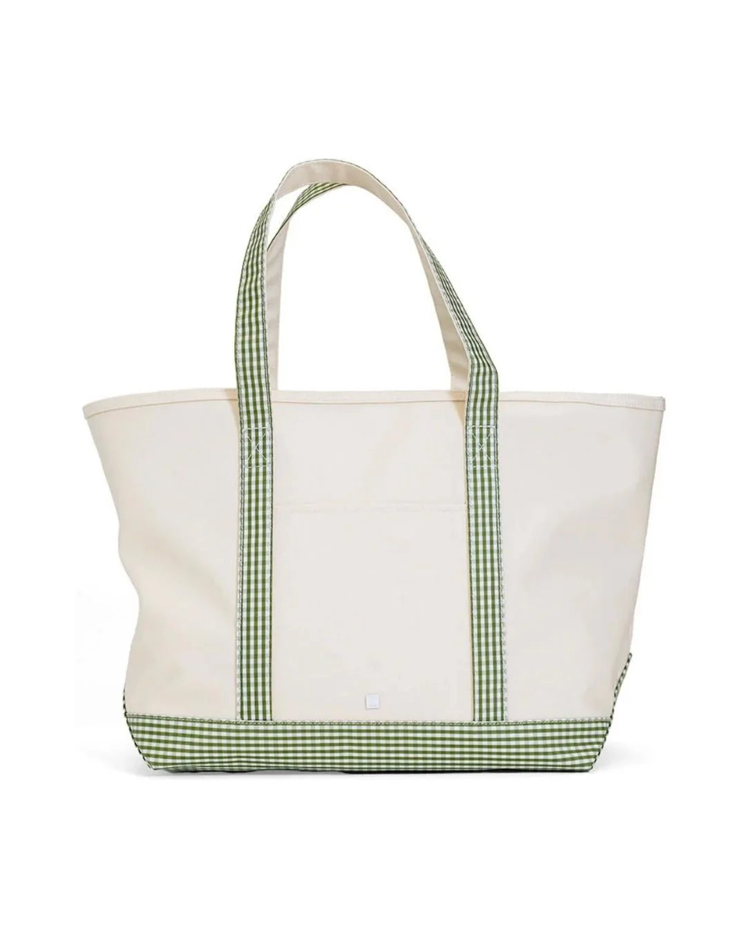 Maxi Tote - Gingham Moss Trim