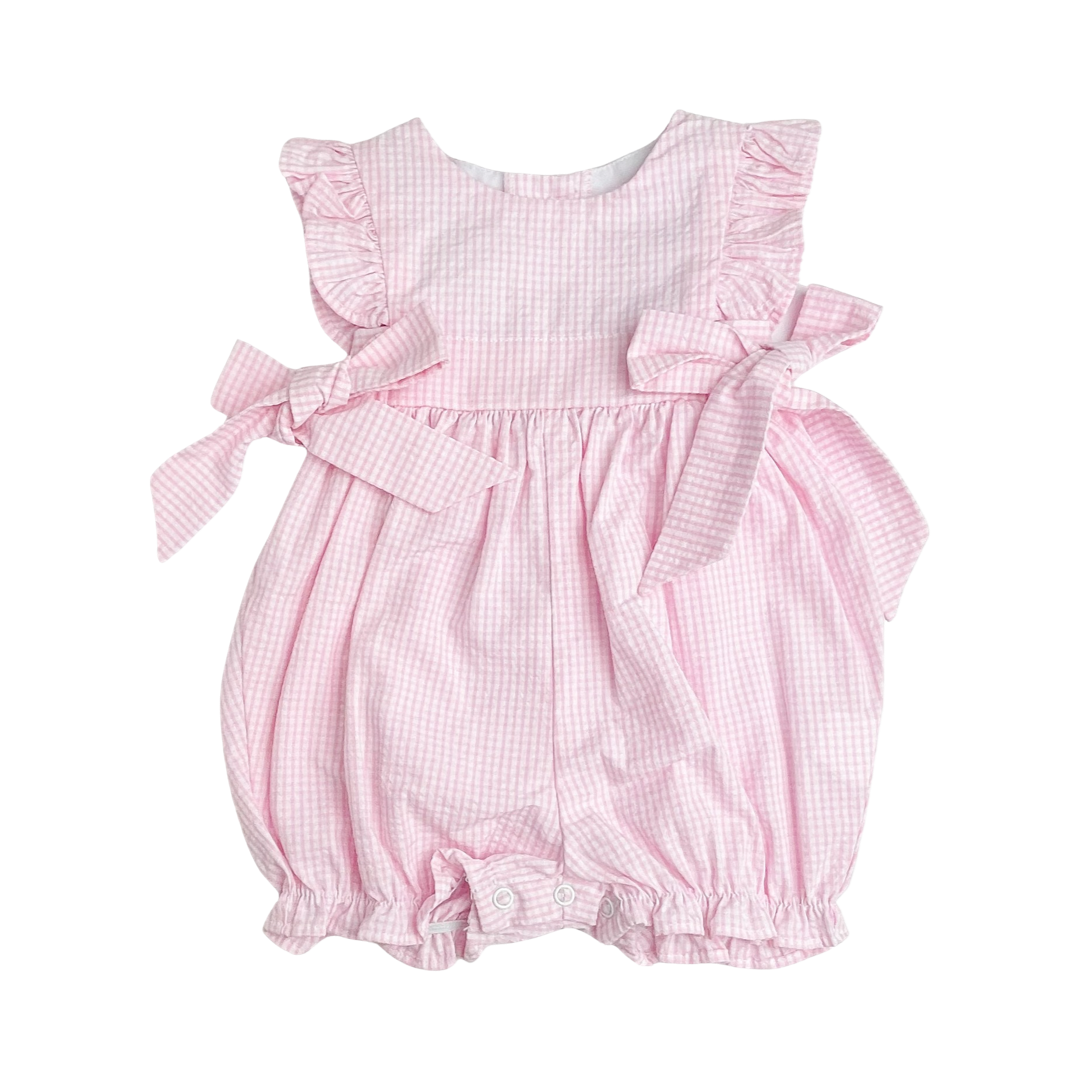 Nova Bubble Pink Mini Seersucker