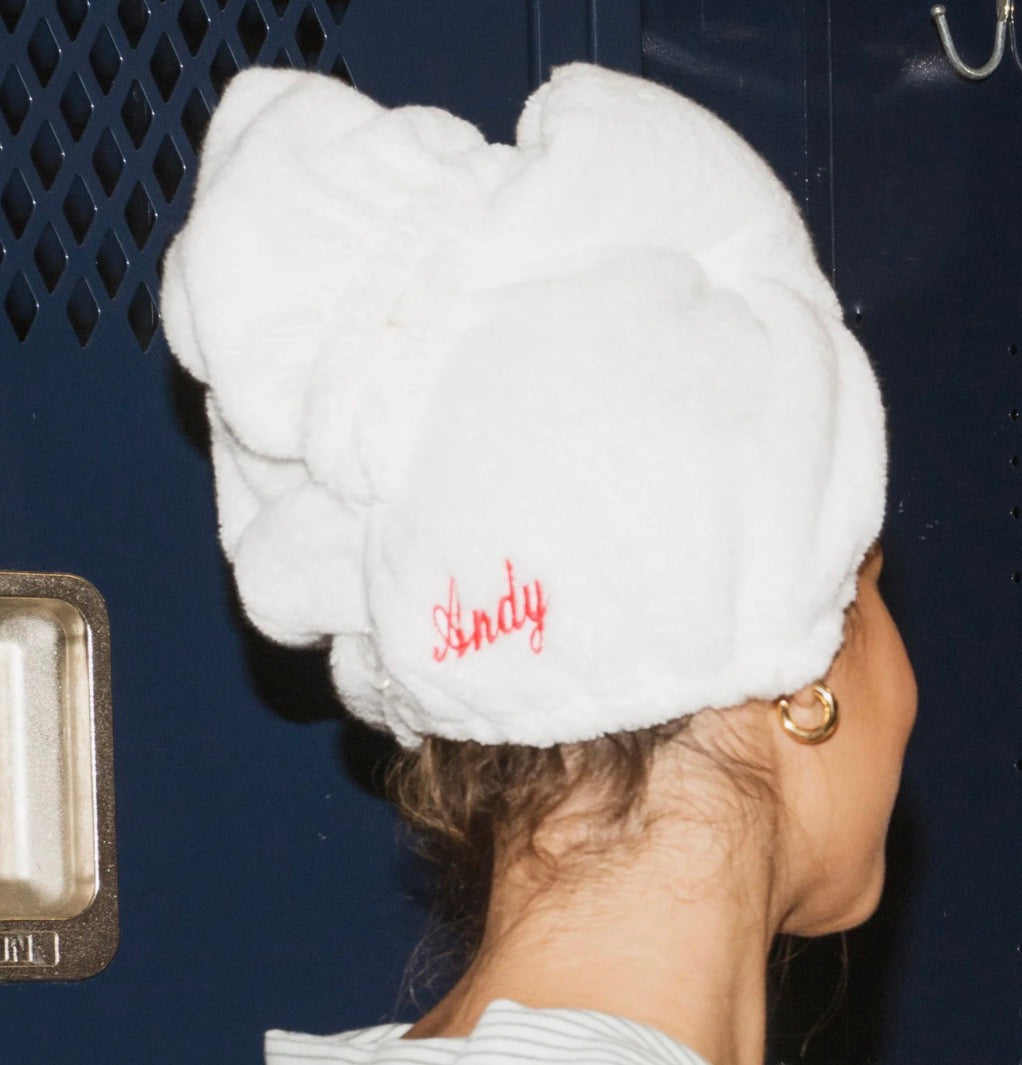 Coolidge Hair Towel Wrap- White