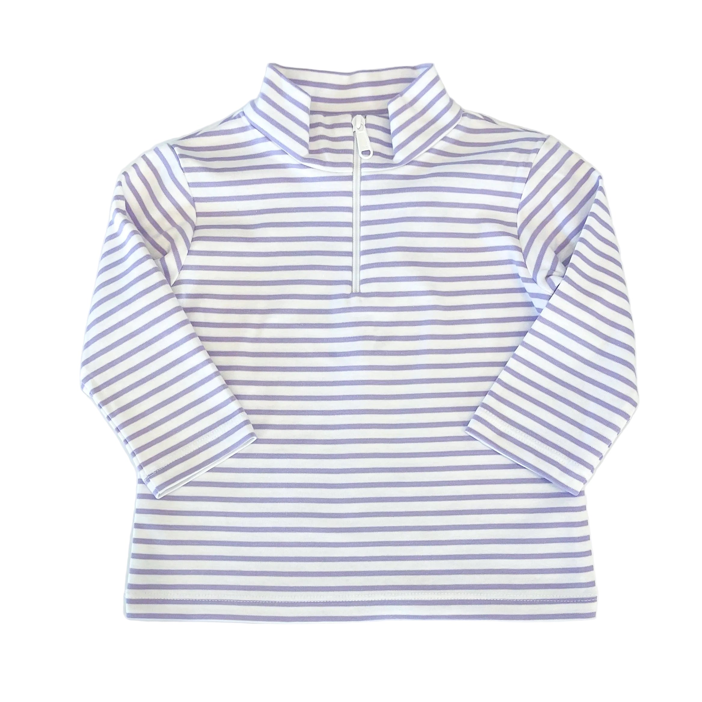 Cooper Zip Up - Lavender Stripe