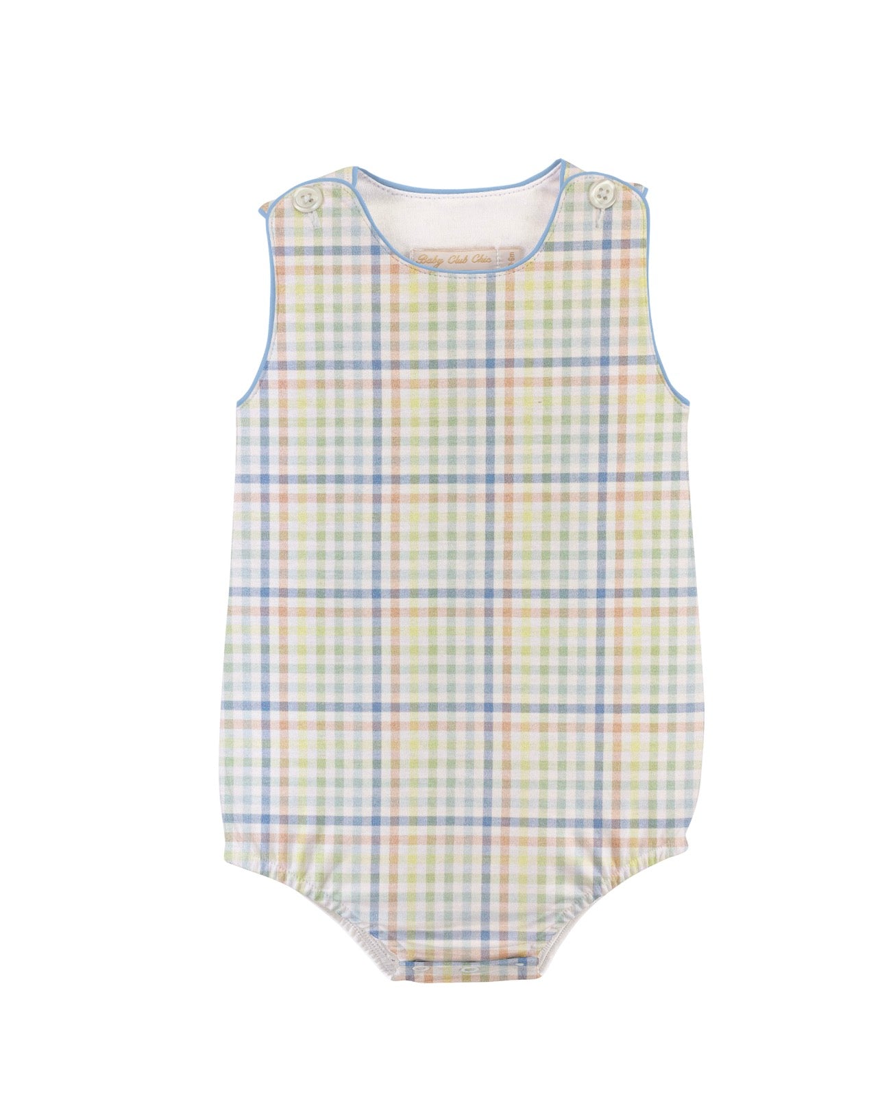 Gingham Adventure Bubble w/Piping