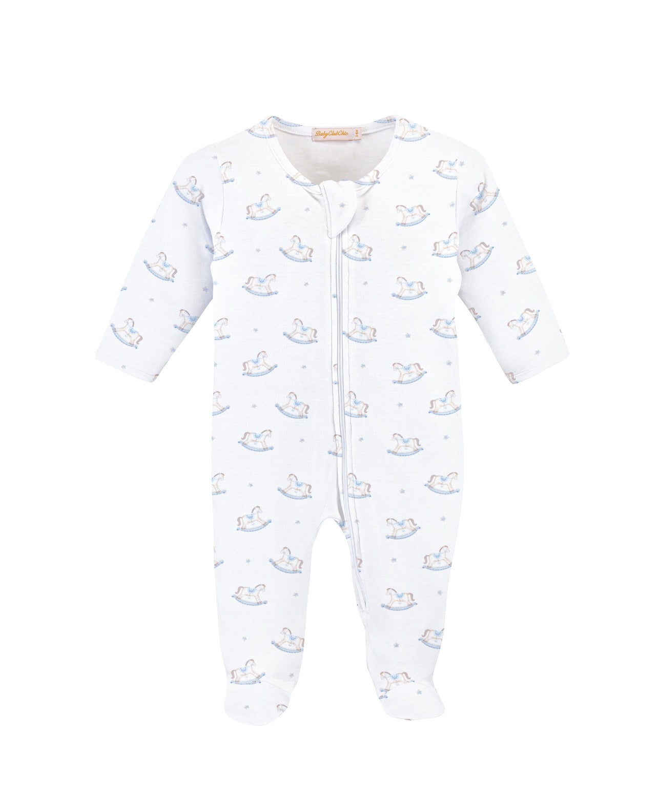Tiny Rocking Horse Zip Up Footie