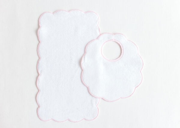 Bib & Burp Set - Pink Terry