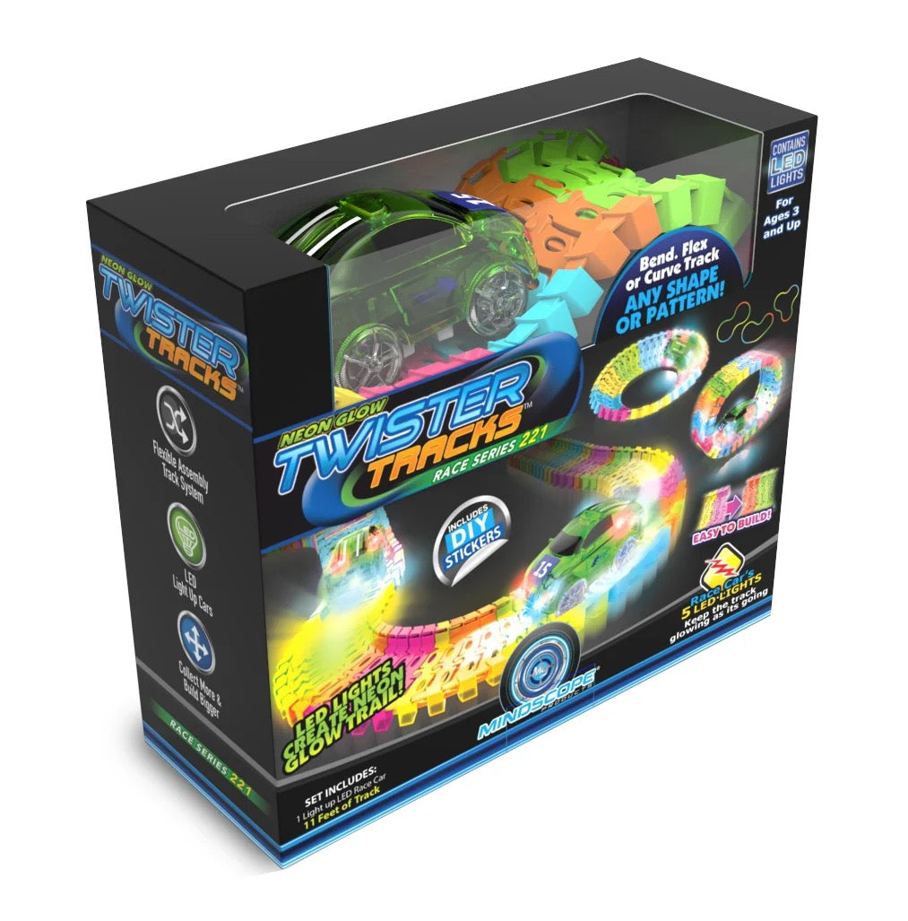 Twister Tracks Neon Glow Track and Car Set