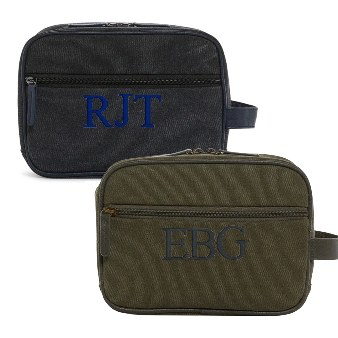 Men's Kit Case - Toiletry Bag Coated Canvas