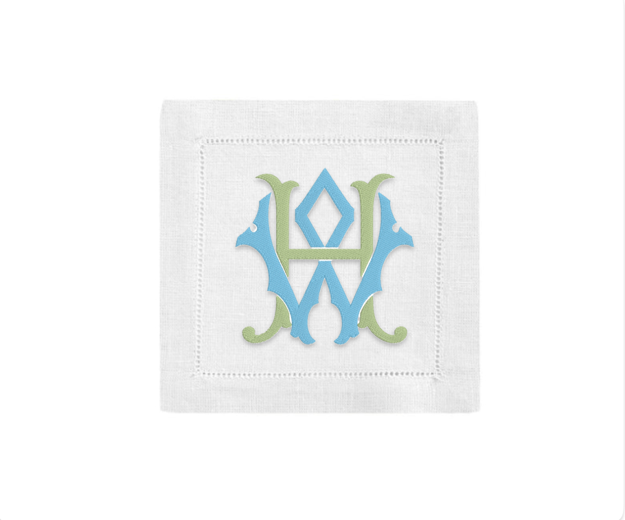 Cocktail napkins with Monogram