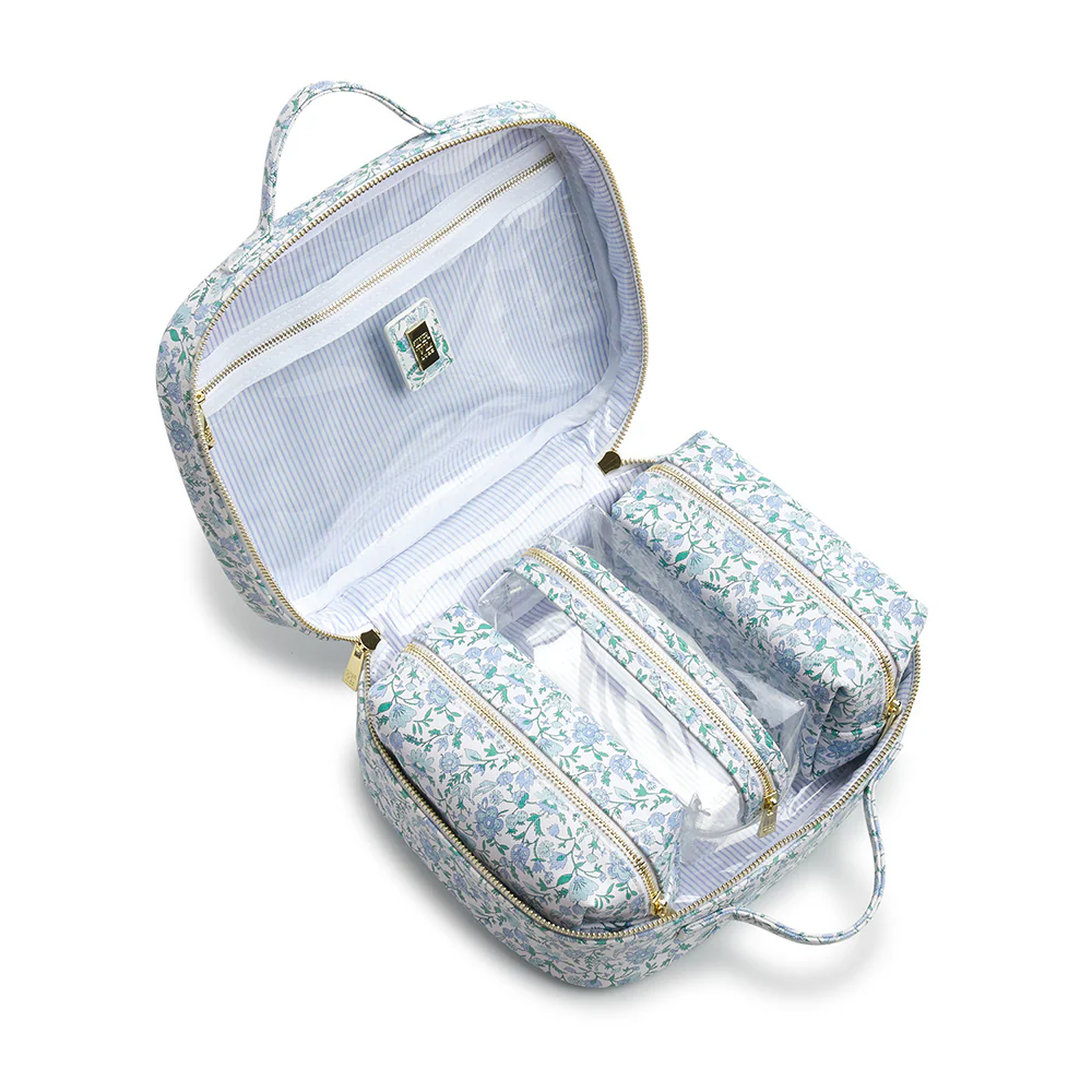 Luxe TRVL2 Hamptons Floral Cosmetic Case