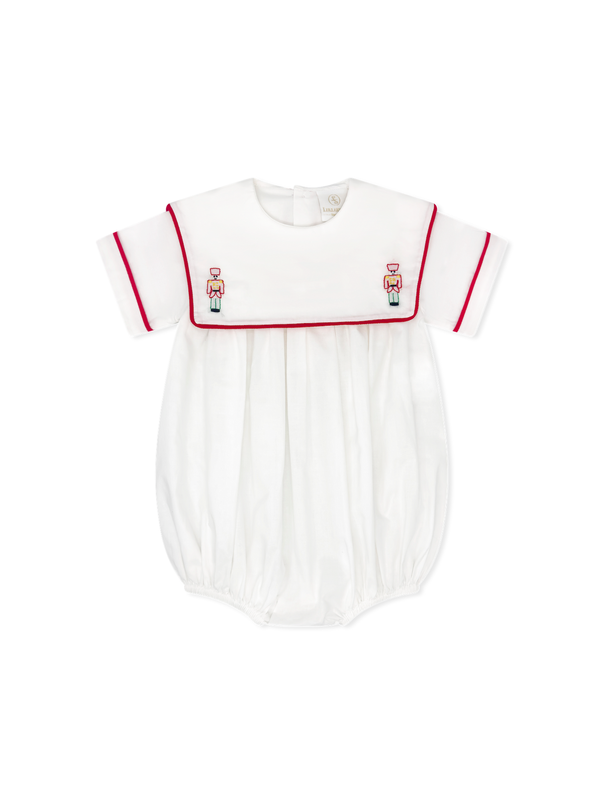 Christian Bubble in White with Nutcracker Embroidery