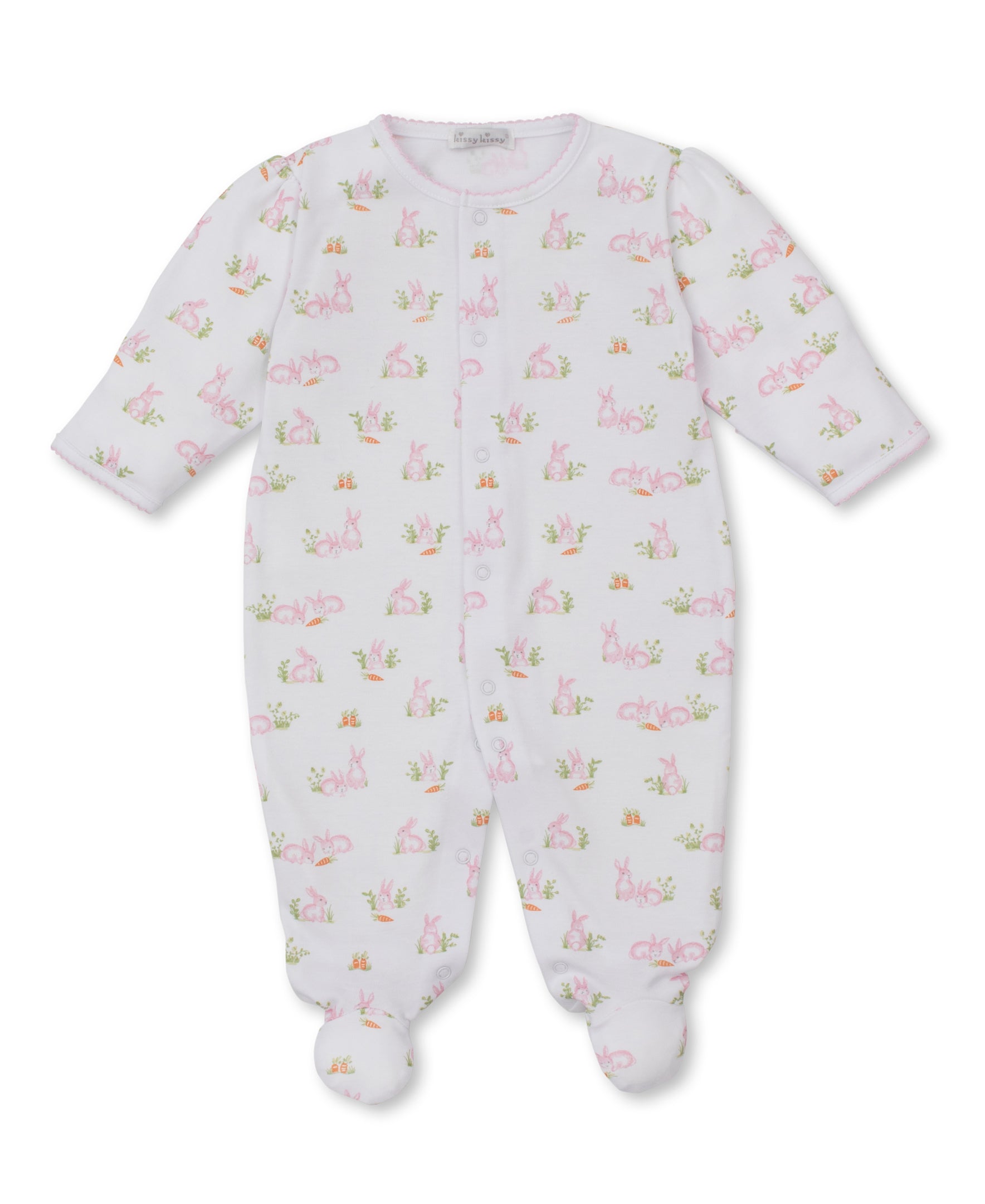 Baby Bunny Patch Footie - Pink