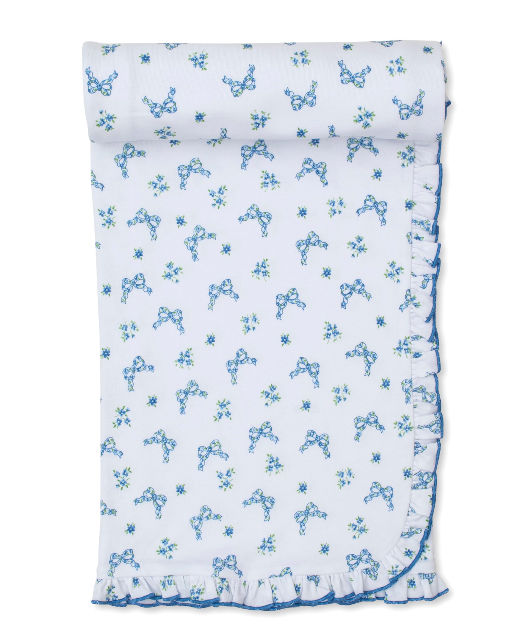 Blooming Bows Blue Blanket