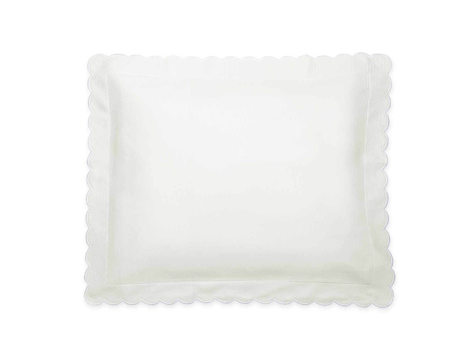 Diamond Pique Bedding - Bone Scallop