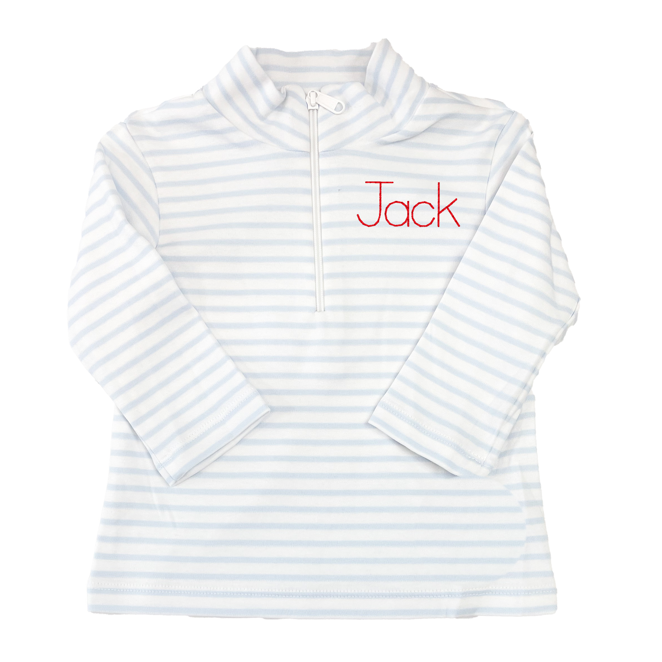 Cooper Zip Up - Light Blue Stripe