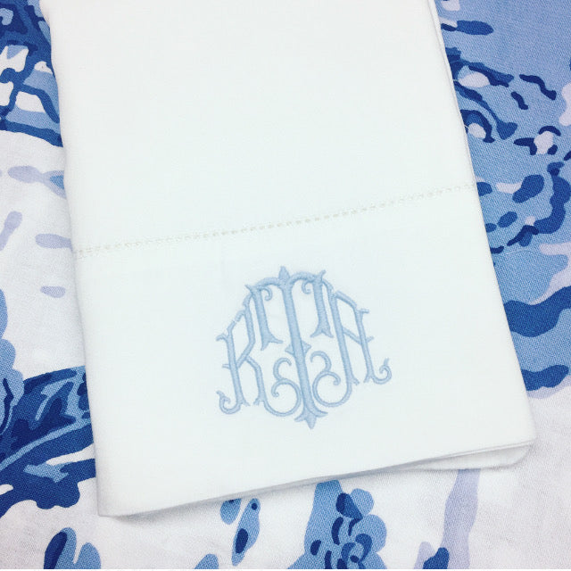 White Cotton Hemstitched Sheets