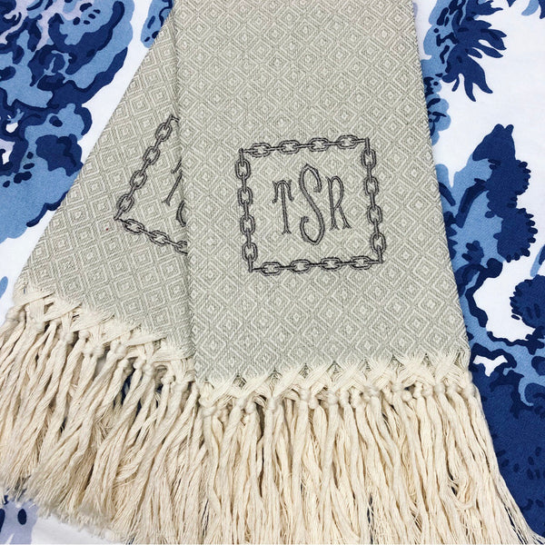 Pienza Guest Towel with Fringe - Sand