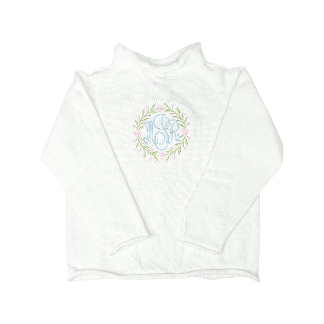 White Roll Neck Sweater