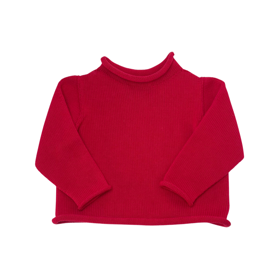 Red Roll Neck Sweater