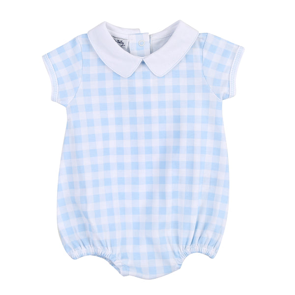 Baby Check Blue Collared Bubble