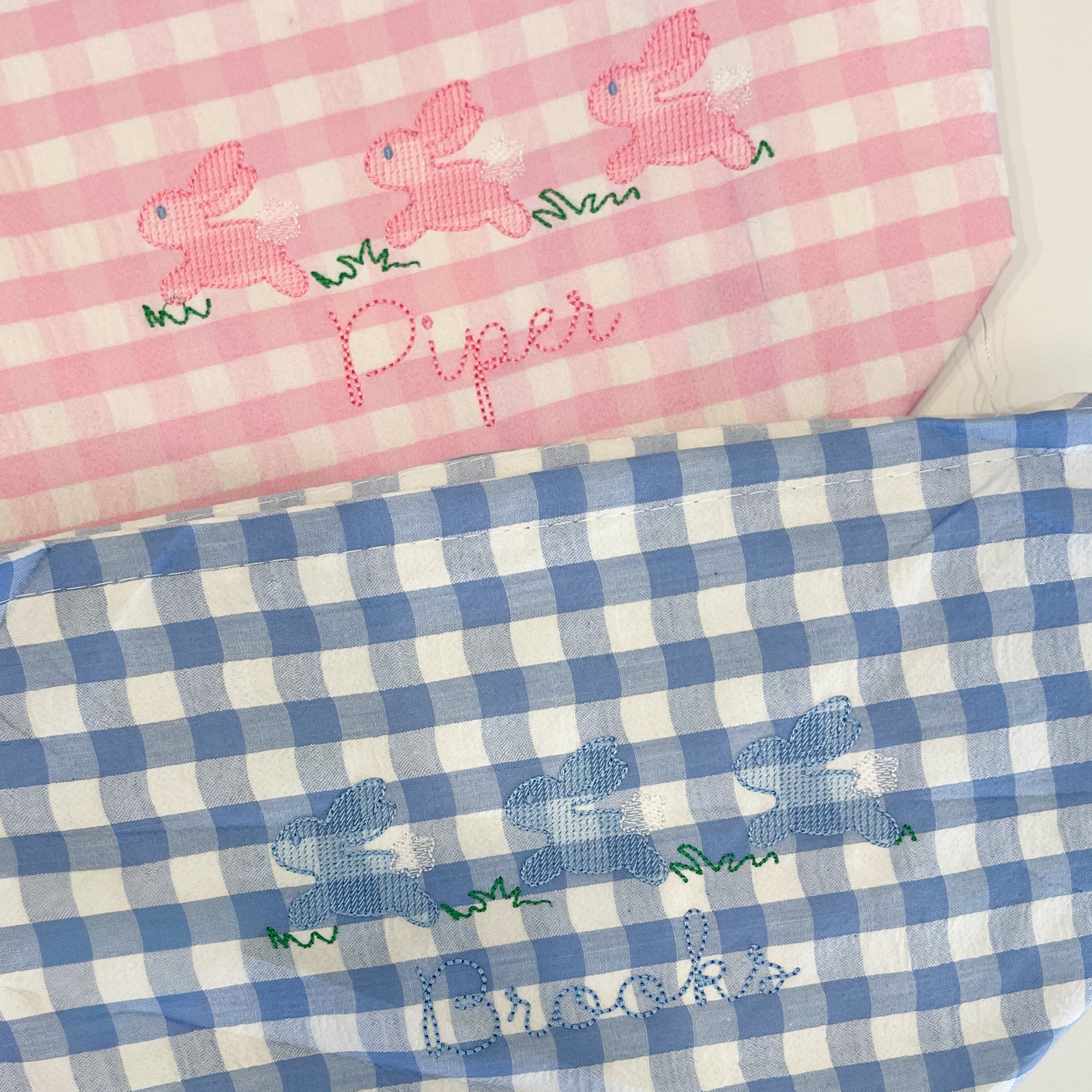 Gingham Easter Basket - 2 Colors