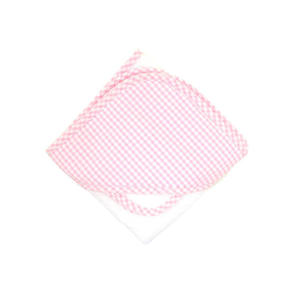Hooded Towel Pink Check