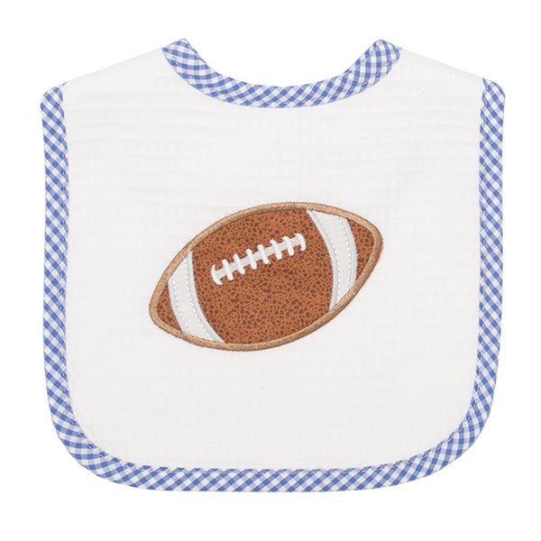 Royal Blue Check Football Bib