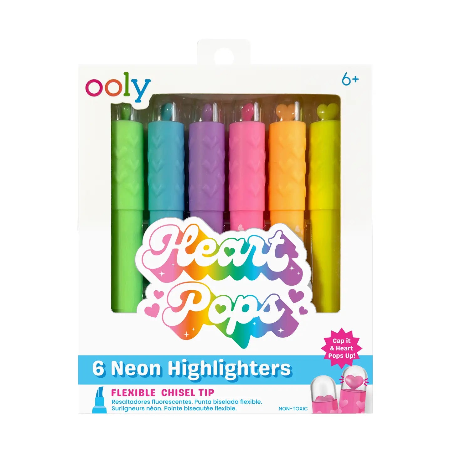 Heart Pops: Neon Highlighters