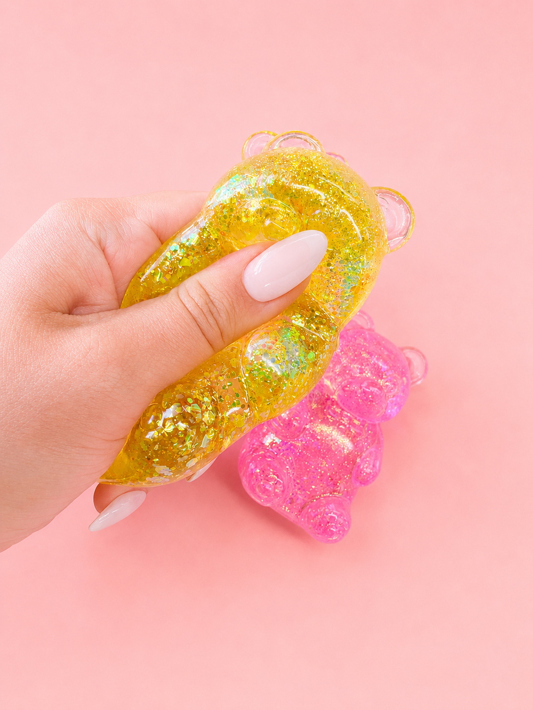 Sparkle Pop Bear Squishy: Purple