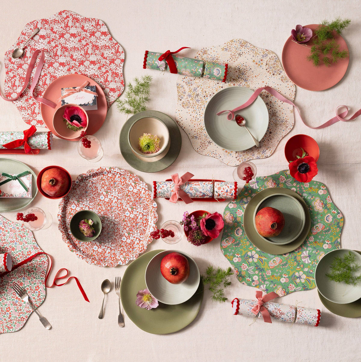 Meri Meri x Liberty Winter Placemats Set