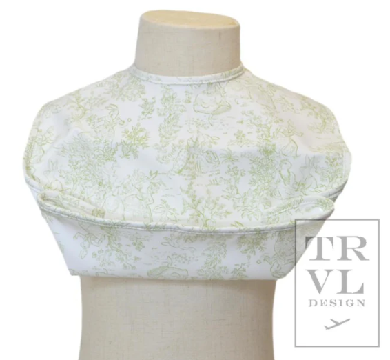 Best Bib - Bunny Toile Green