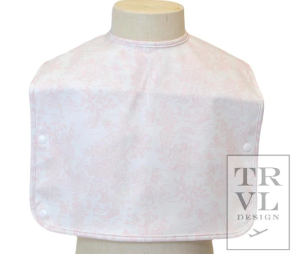 Best Bib - Bunny Toile Pink