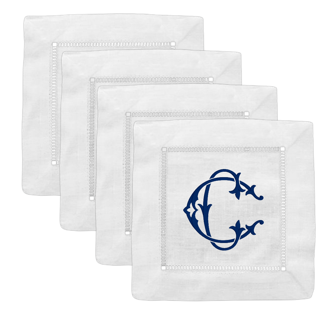 Cocktail Napkins with Monogram
