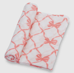 Beautiful Bows Baby Swaddle Blanket