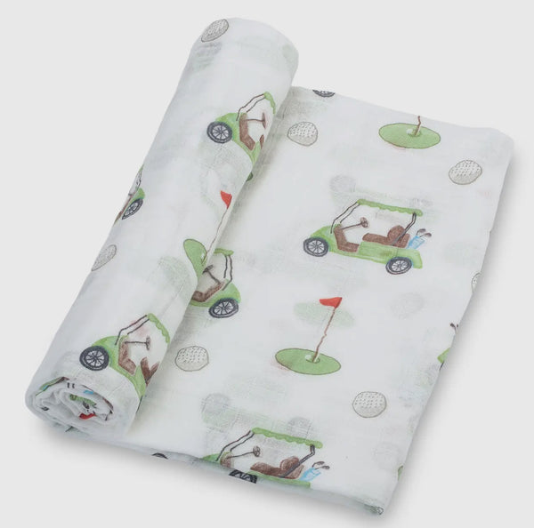 Golf A Round Baby Swaddle Blanket