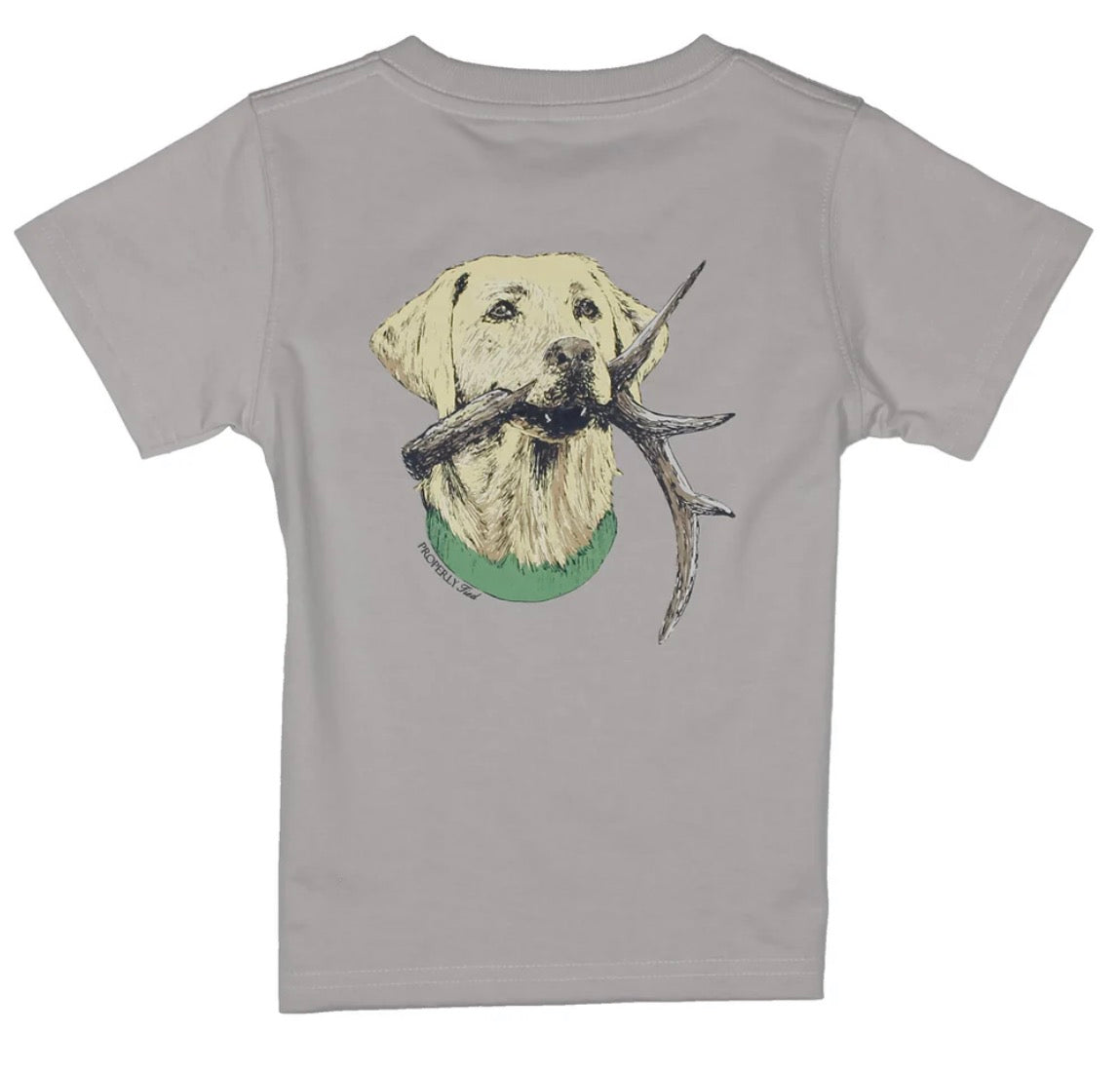 Boys Antler Lab Short Sleeve- Ice Grey