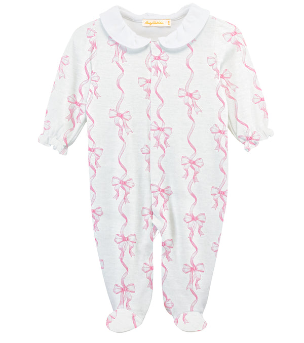 Coquette Bows Footie with collar