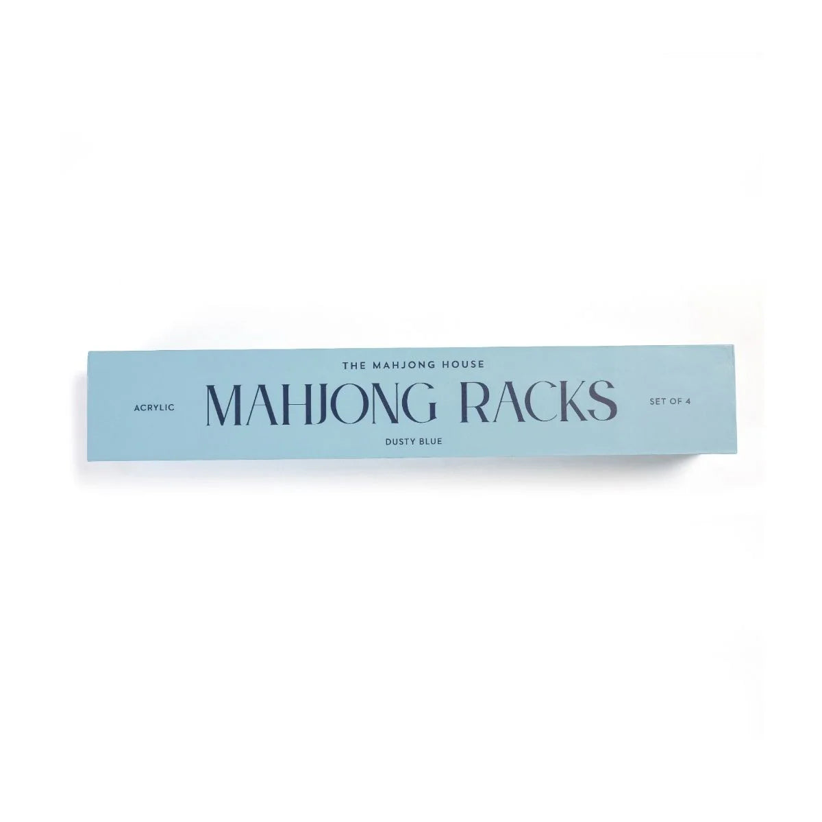 Set of Four Dusty Blue Mahjong Racks