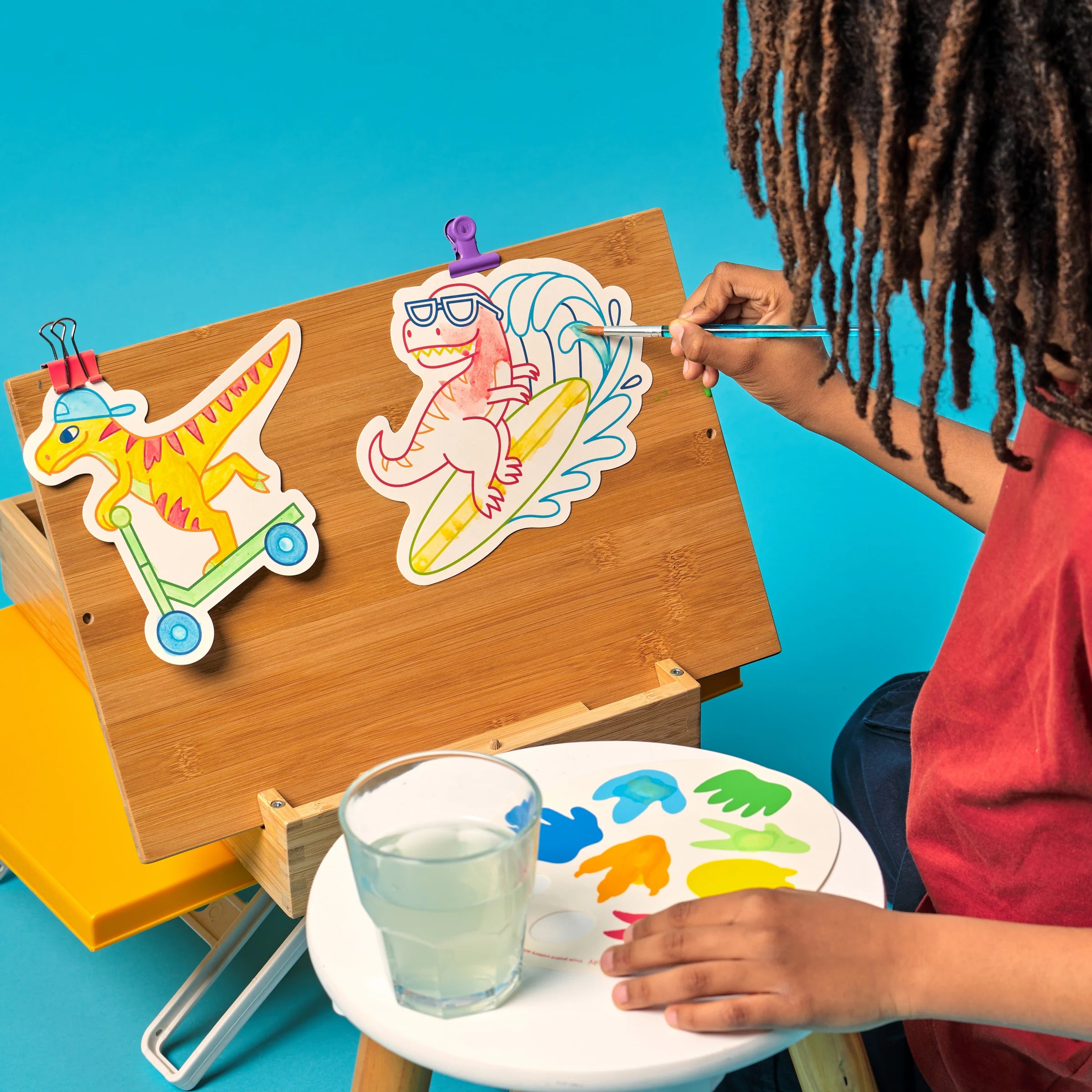 Playful Painters: Easy Watercolor Painting Kit- Chills & Thrills Dinos