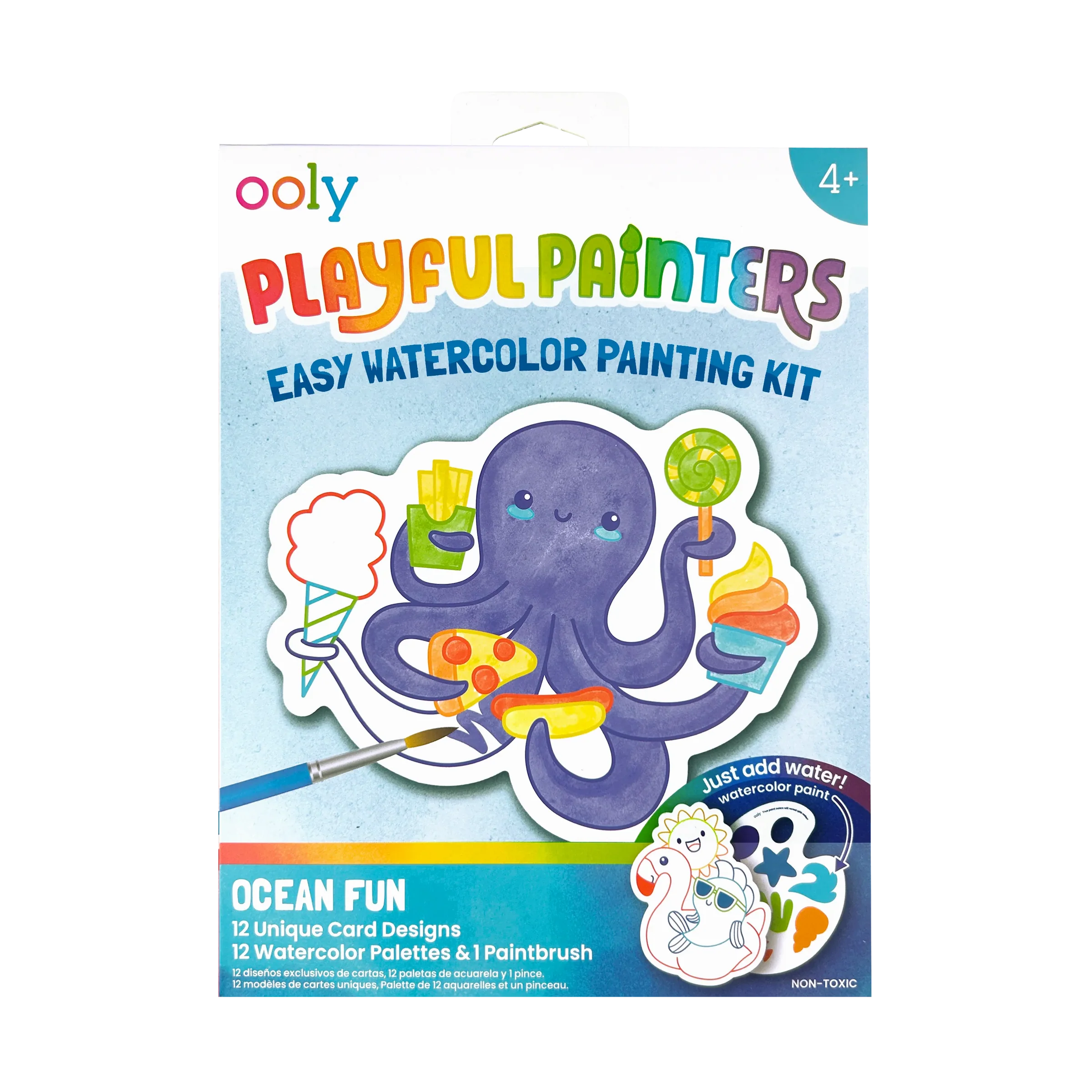 Playful Painters: Easy Watercolor Painting Kit- Ocean Fun