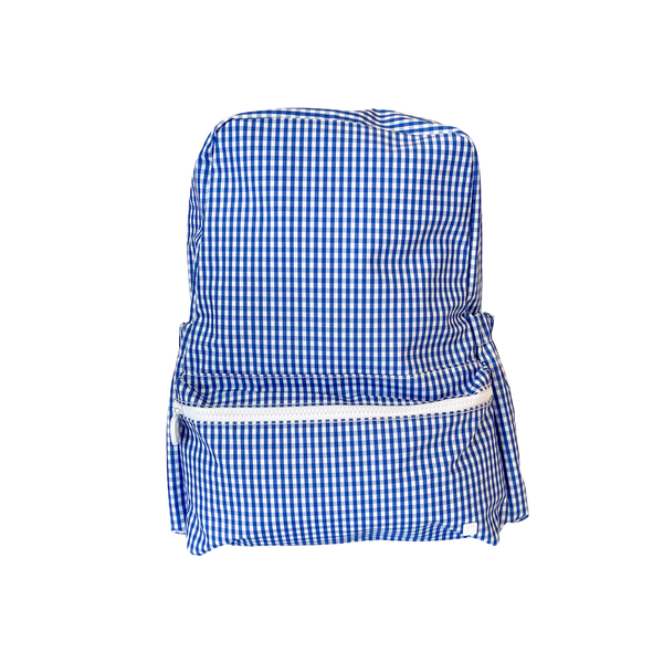 TRVL Design Backpack - Royal Blue Gingham