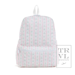 TRVL Design Backpack Pink Ribbon Floral