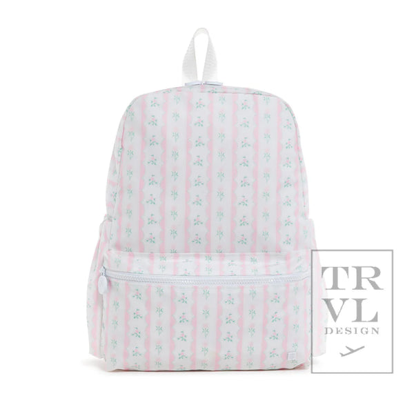 TRVL Design Backpack Pink Ribbon Floral